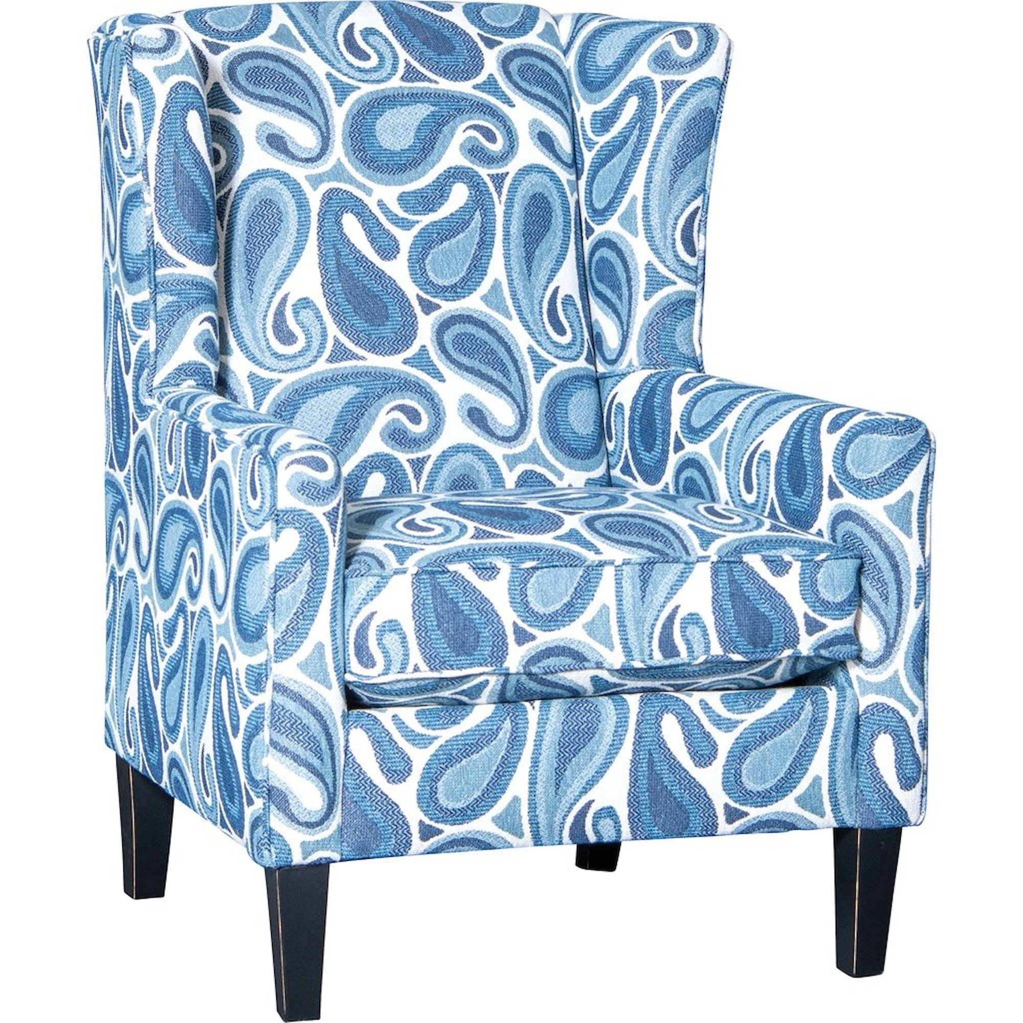 Mayo Furniture 1421 Series 1421F40 Wing Back Chair Virginia Furniture